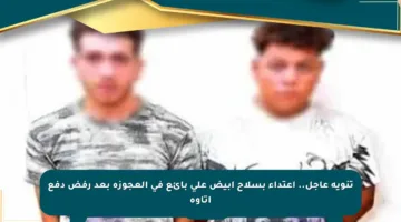 تنويه عاجل.. اعتداء بسلاح أبيض على بائع في العجوزة بعد رفض دفع إتاوة